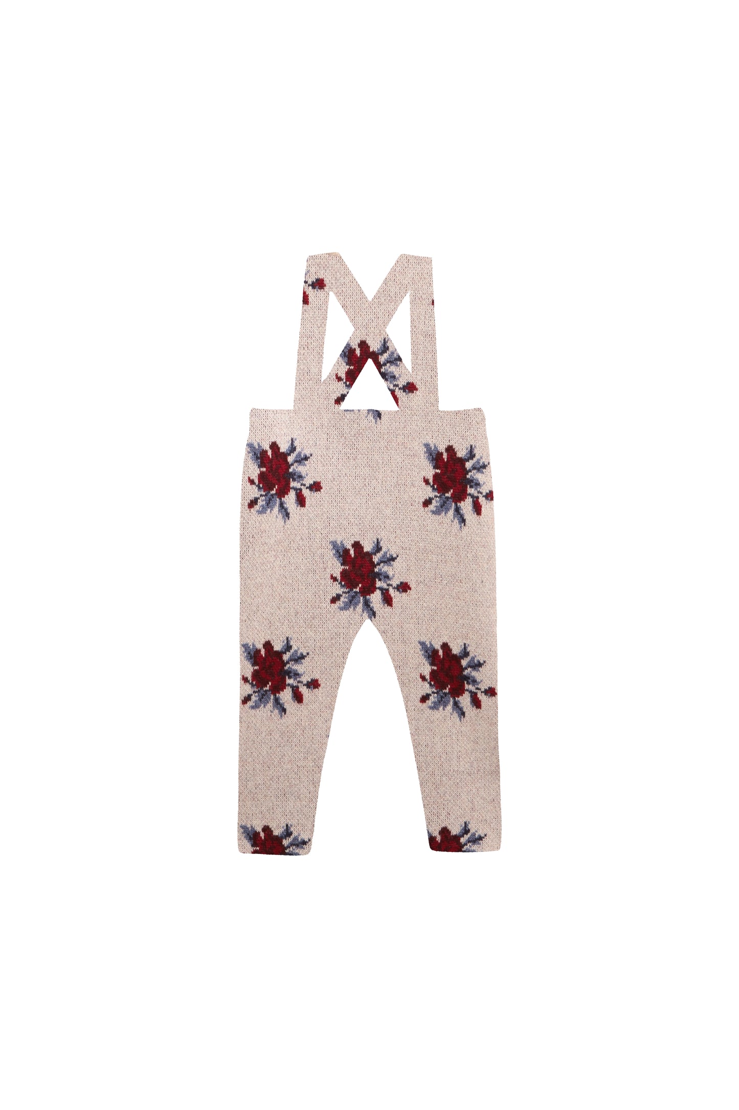 BIRINIT PETIT BLUSH PRINT KNIT OVERALLS