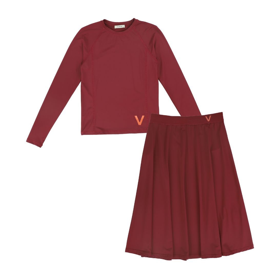 VALENTINA BERRY SEAMED SWIM SET