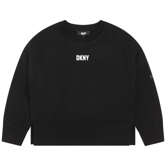 DKNY BLACK LOGO SWEATSHIRT [Final Sale]