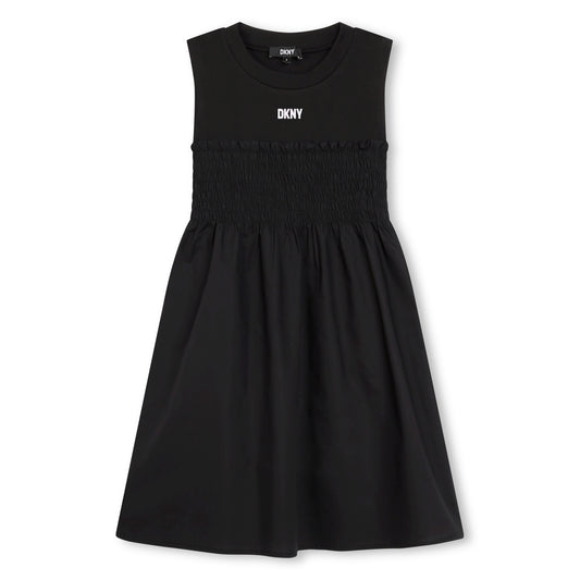 DKNY BLACK SMOCKED DRESS [FINAL SALE]