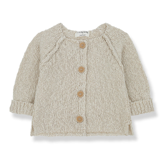 1 + IN THE FAMILY NATURAL KNIT CARDIGAN
