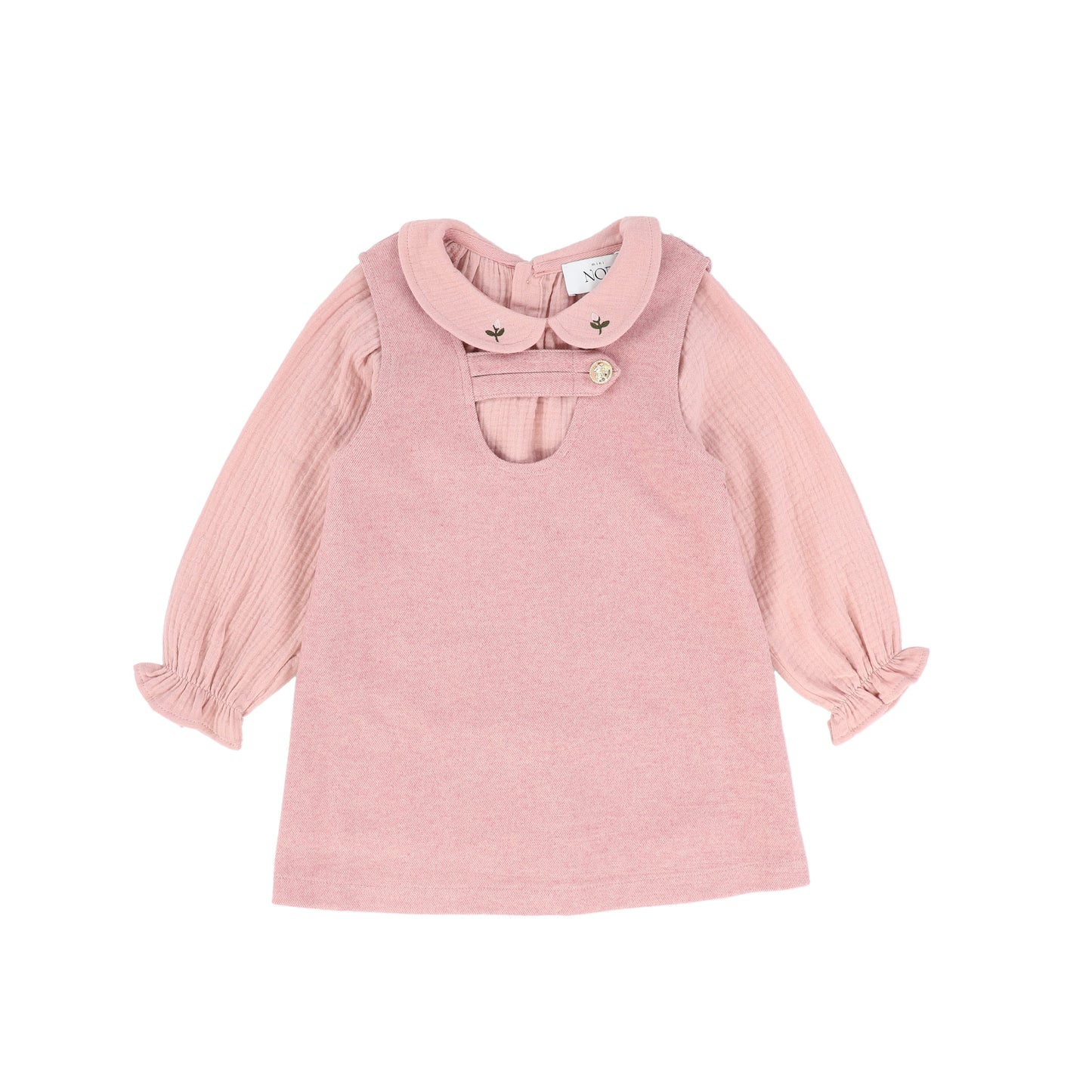 MINI NOD LIGHT PINK WOOL JUMPER SET