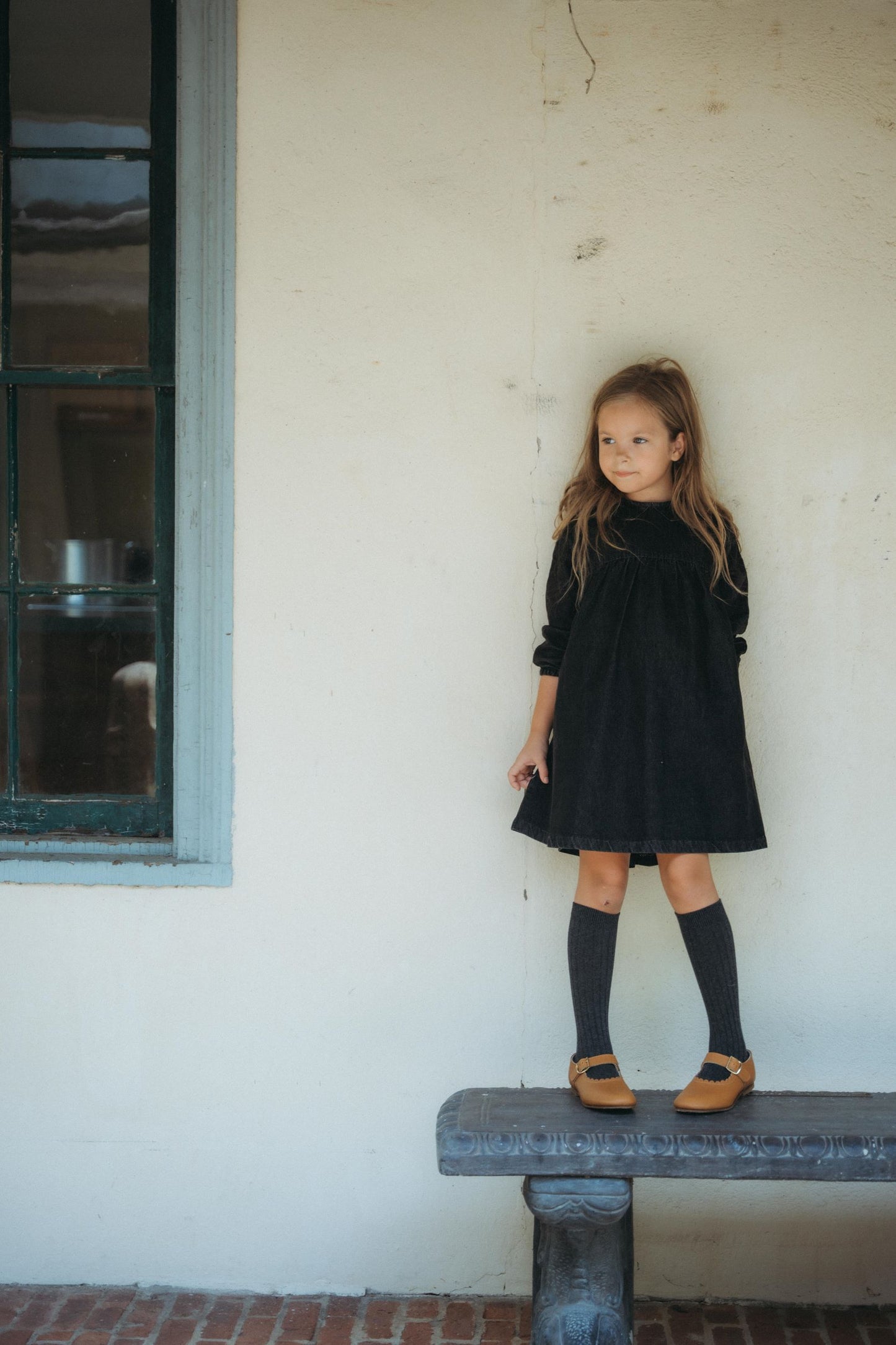 KIN & KIN BLACK PETER PAN COLLAR DRESS