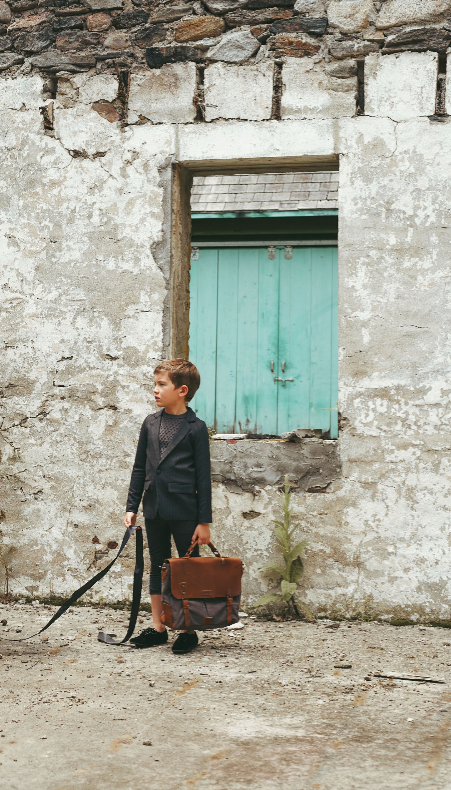 BACE COLLECTION GREY TEXTURED CROCHET KNIT SWEATER