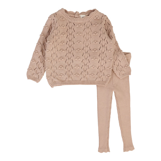 ANALOGIE DUSTY PINK KNIT SET