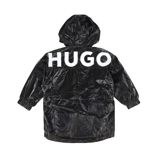 HUGO BLACK HOODED JACKET