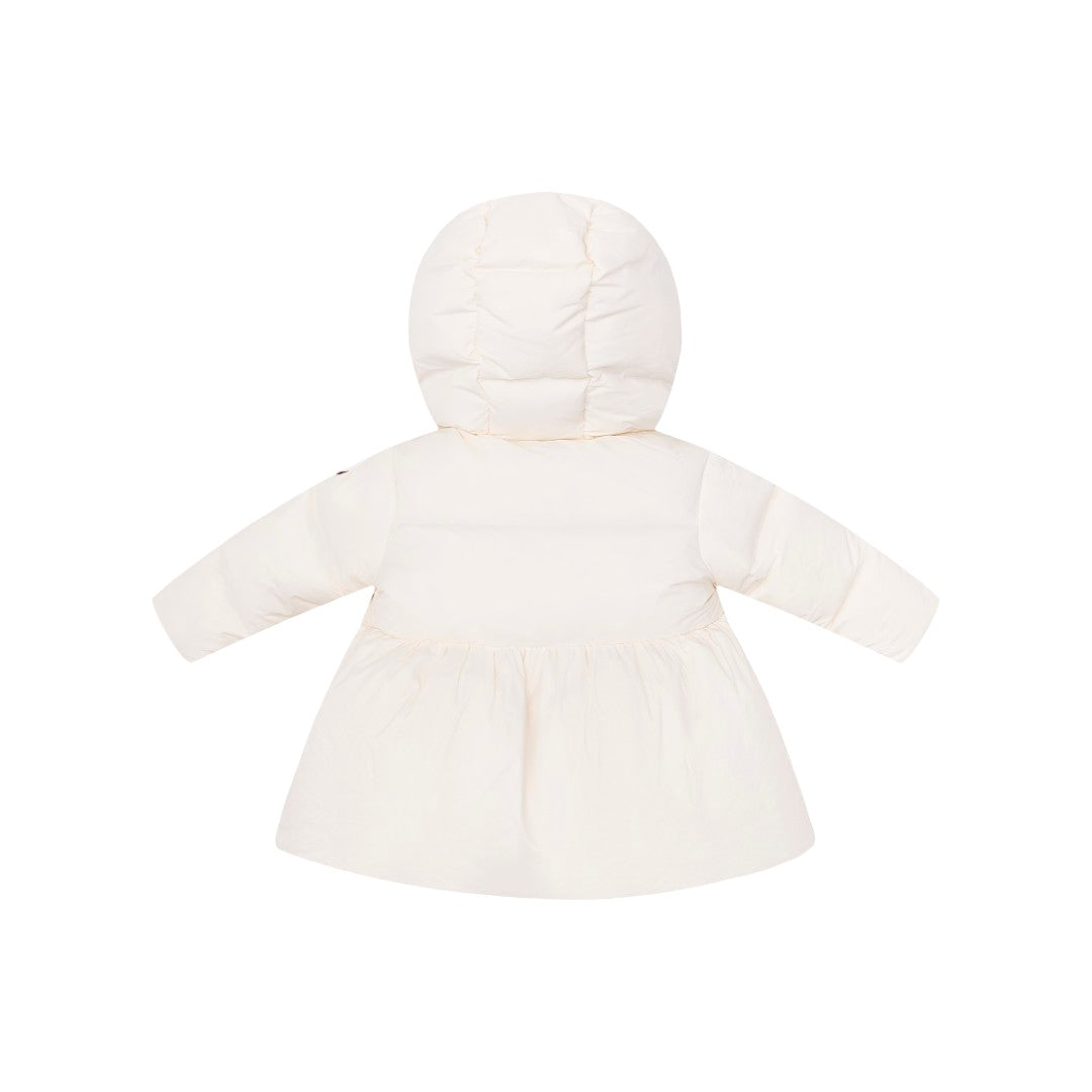 ELLABEE IVORY FLARED BUTTON COAT