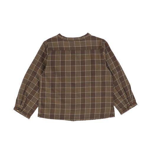 MARMAR COPENHAGEN BROWN CHECKED LS SHIRT