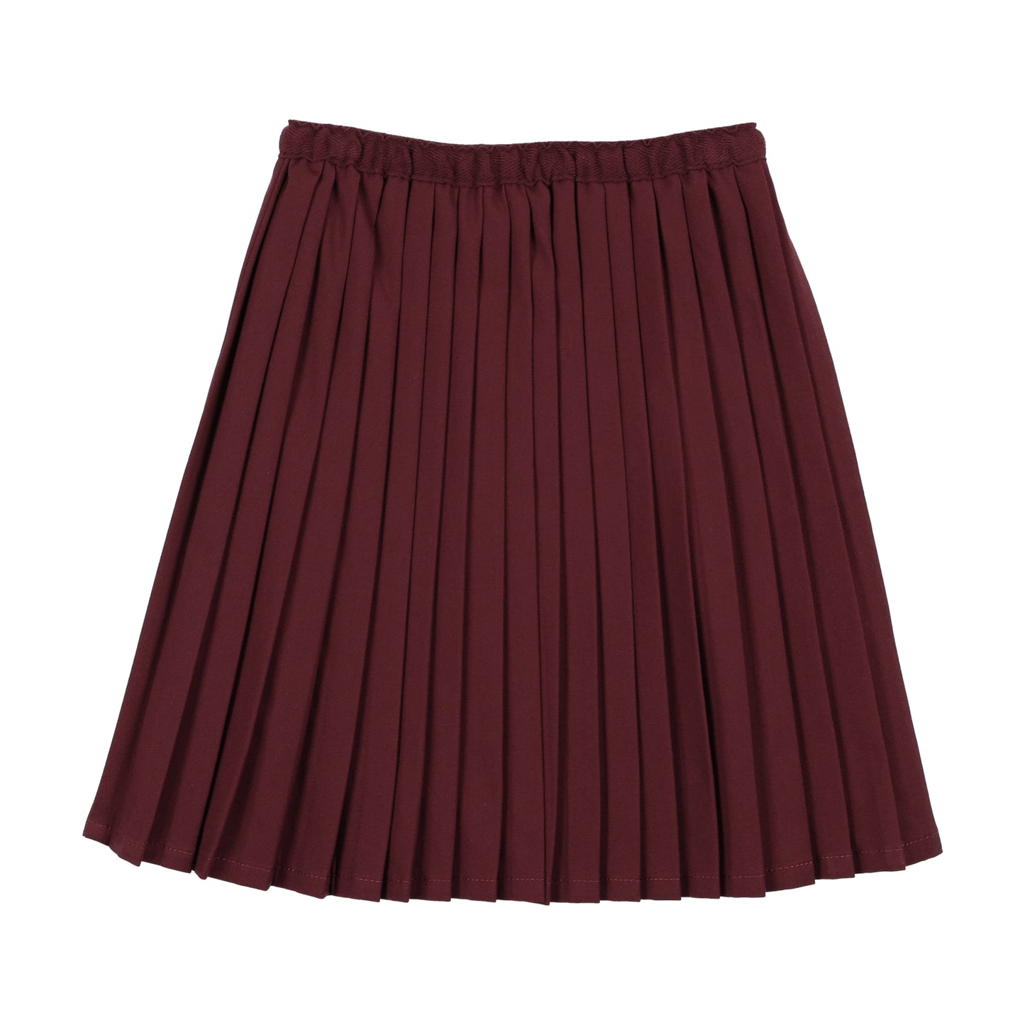 ANALOGIE BURGUNDY KNIFE PLEATED SKIRT