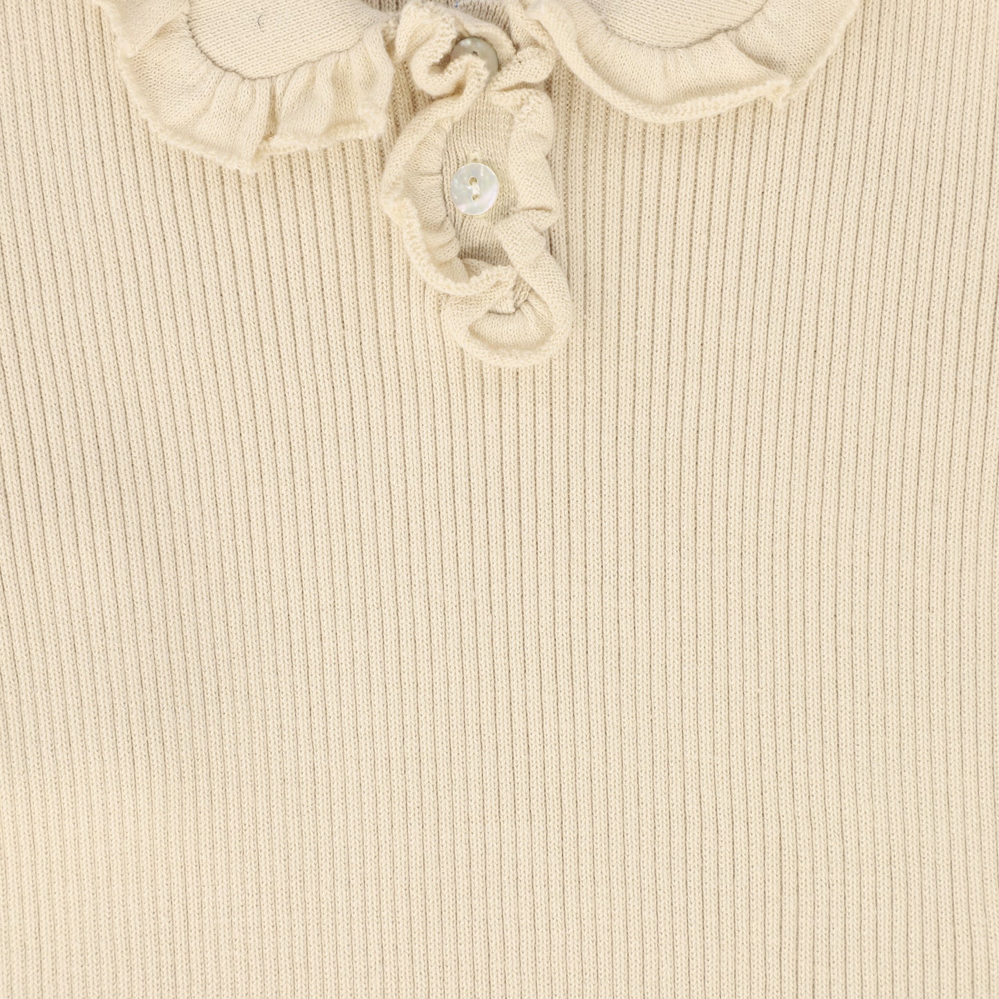 KIPP NATURAL RUFFLE COLLAR SWEATER