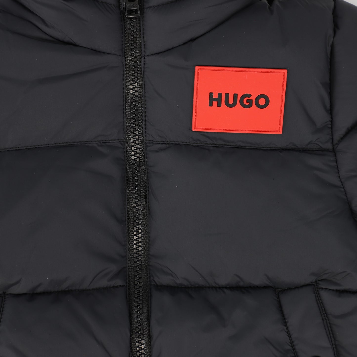 HUGO BLACK PUFFER COAT
