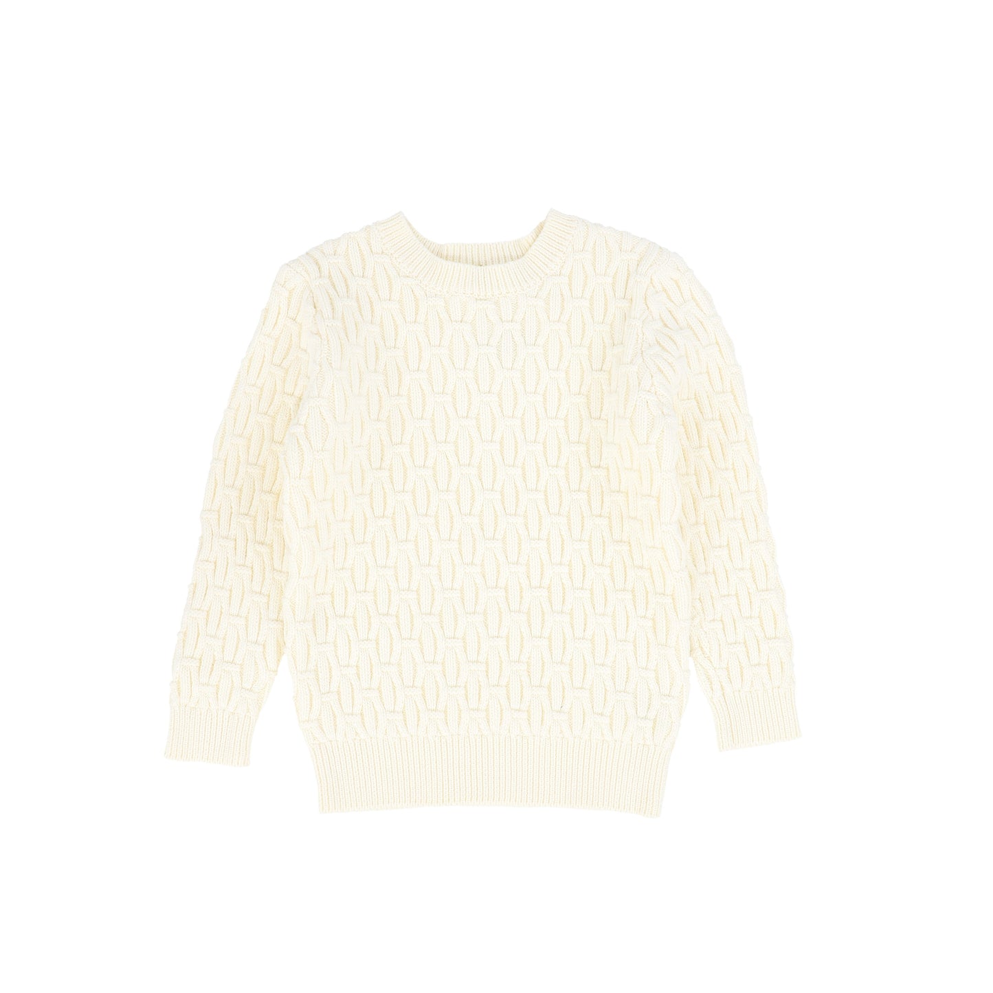 KIPP CREAM TEXTURED KNIT SWEATER