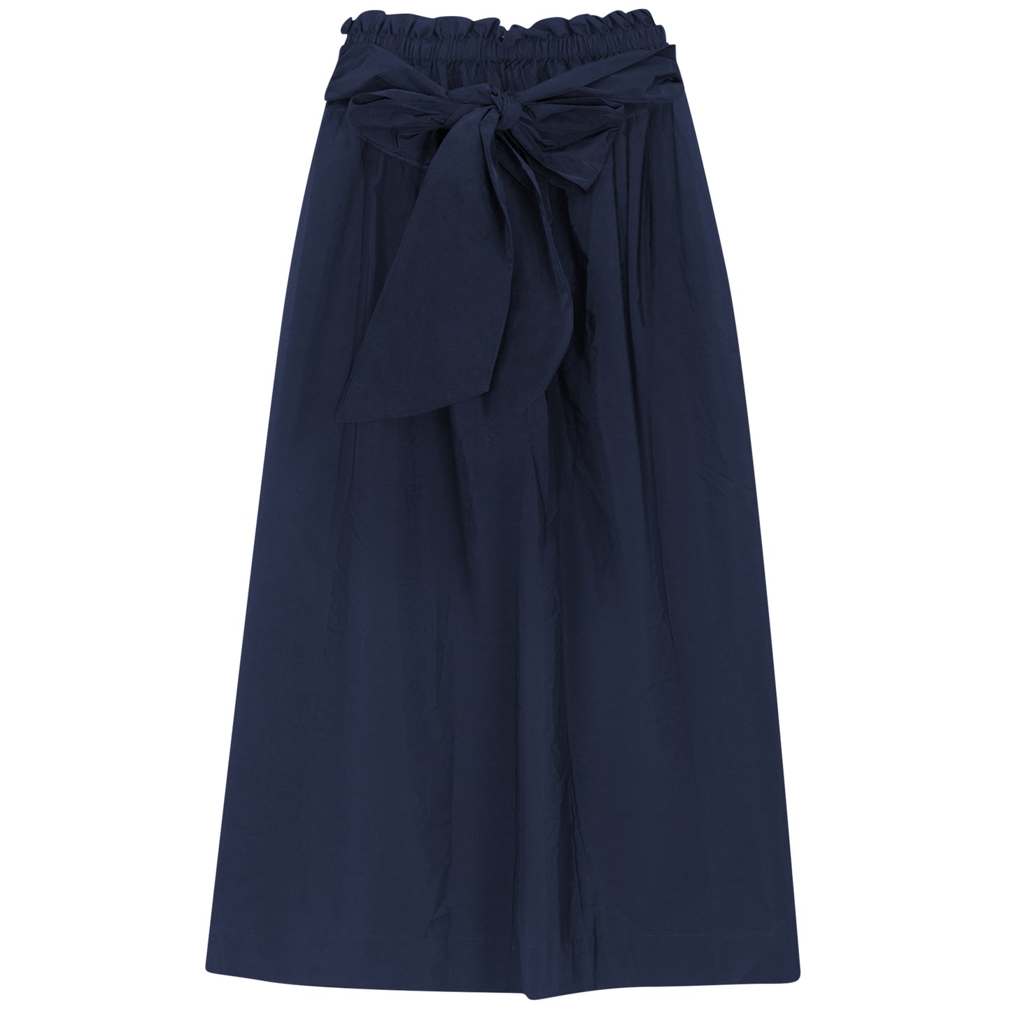 GEM NAVY TAFFETA TIE SKIRT