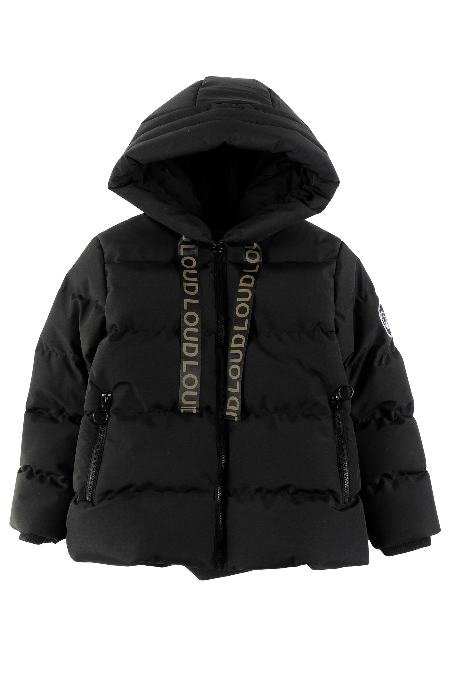LOUD BLACK FUR LINED PUFFER COAT
