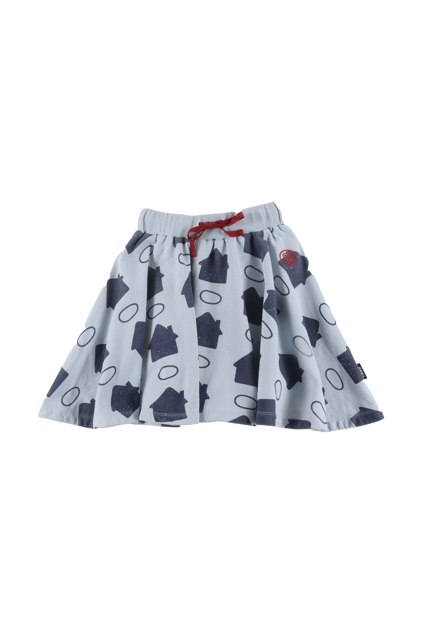 LOUD LIGHT BLUE HOUSE PRINT SKIRT