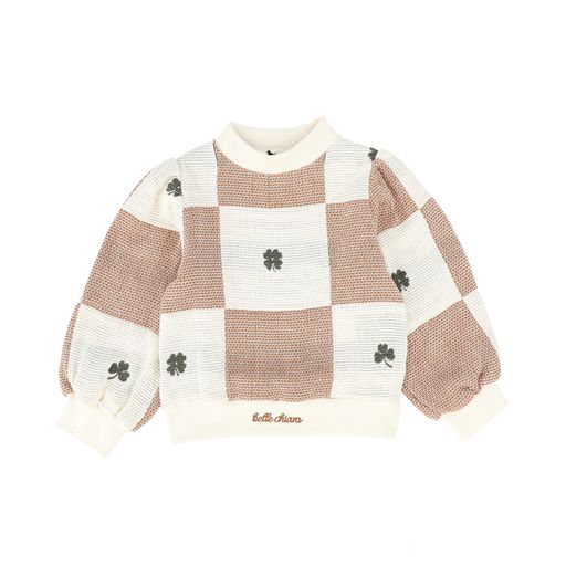 BELLE CHIARA PATCHWORK CLOVER SWEATSHIRT