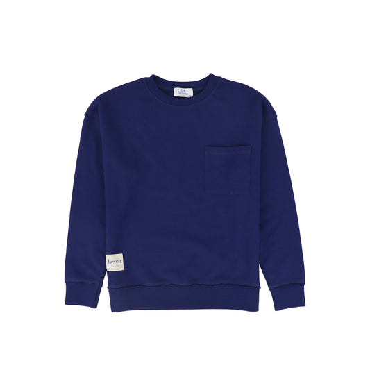 HEVEN CHILD BLUE POCKET  SWEATSHIRT