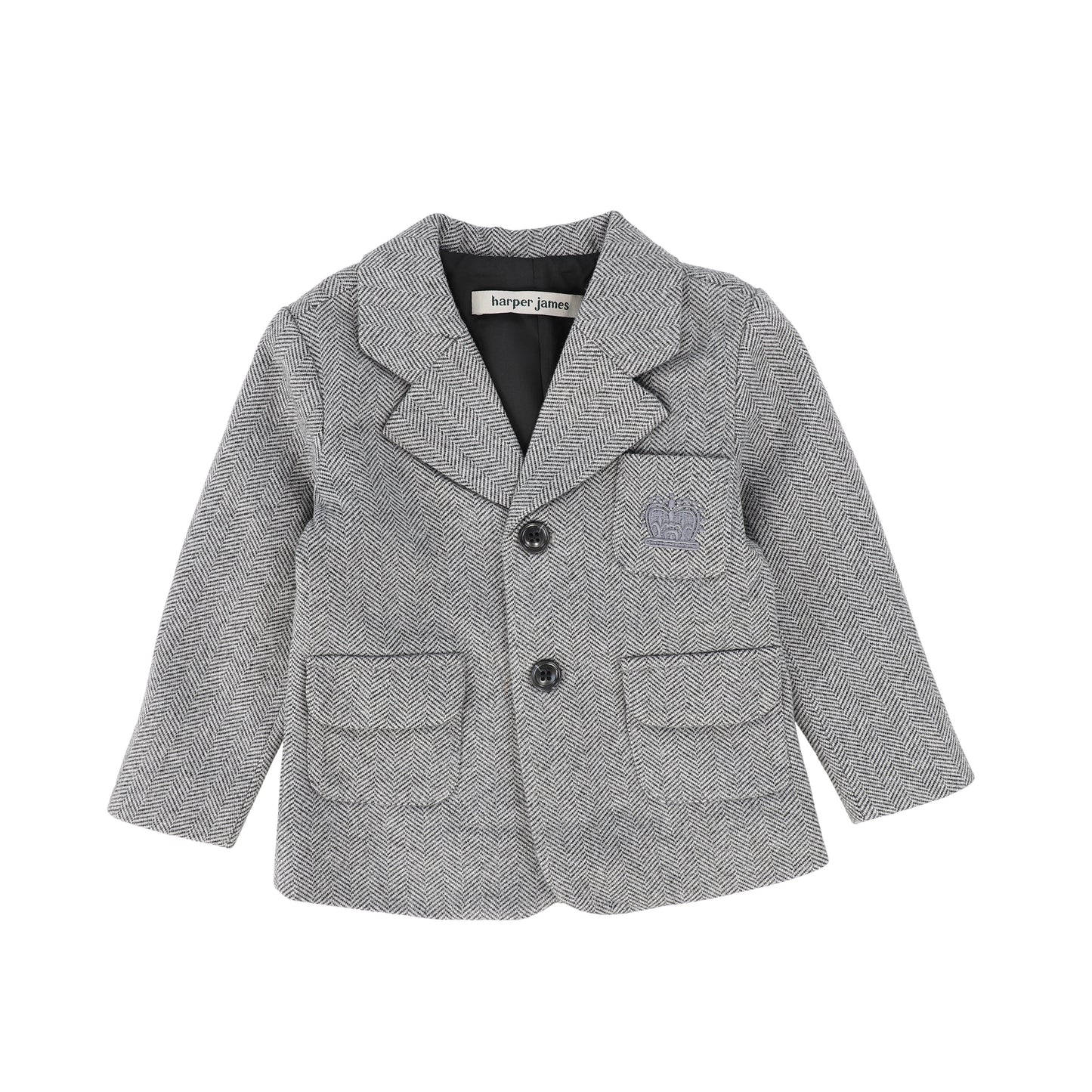 HARPER JAMES BLACK AND WHITE 3 POCKET BLAZER