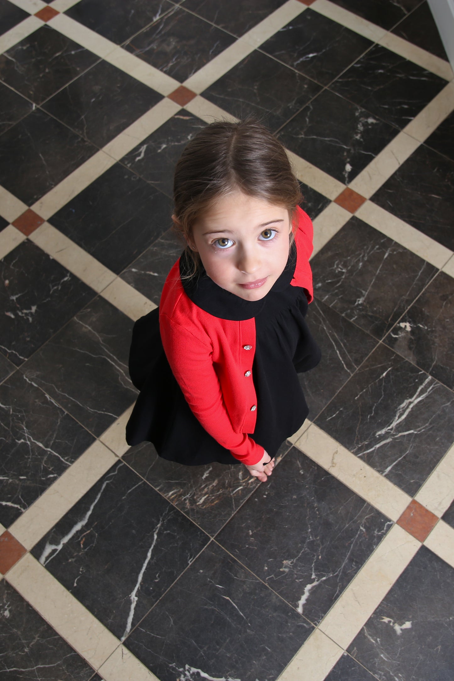 BOPOP BLACK/RED CARDIGAN MAXI DRESS SET