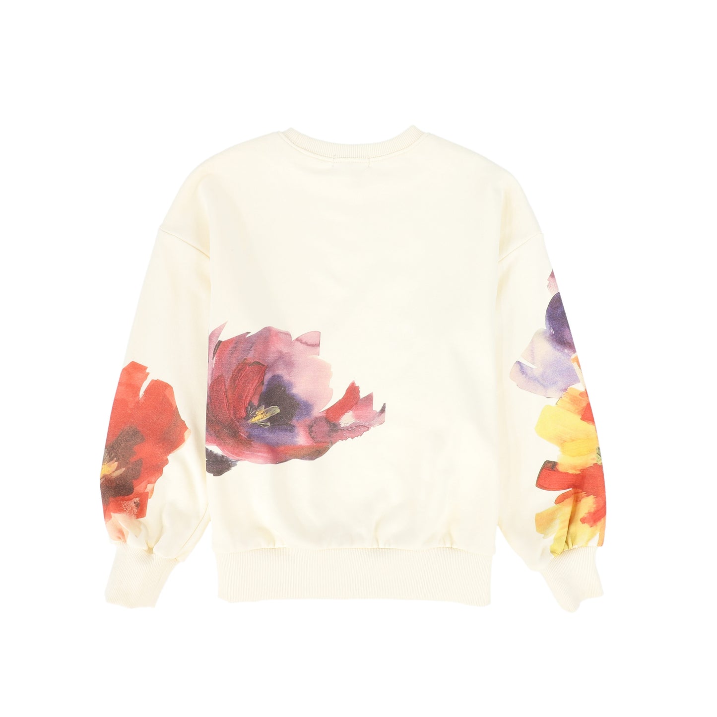 VALENTINA IVORY PAINTED FLOWER SWEATSHIRT
