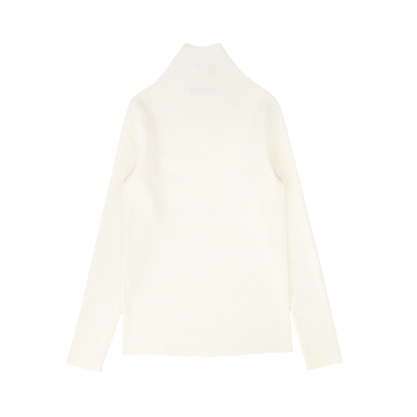 VALENTINA IVORY WRAP NECK TURTLENECK