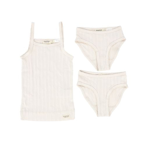 MARMAR COPENHAGEN VANILLA DETAILED UNDERSHIRT SET