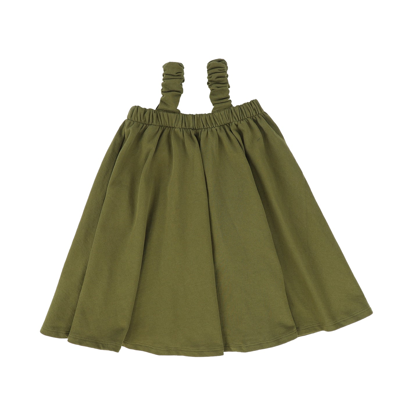 LITTLE PARNI GREEN SUSPENDER SKIRT