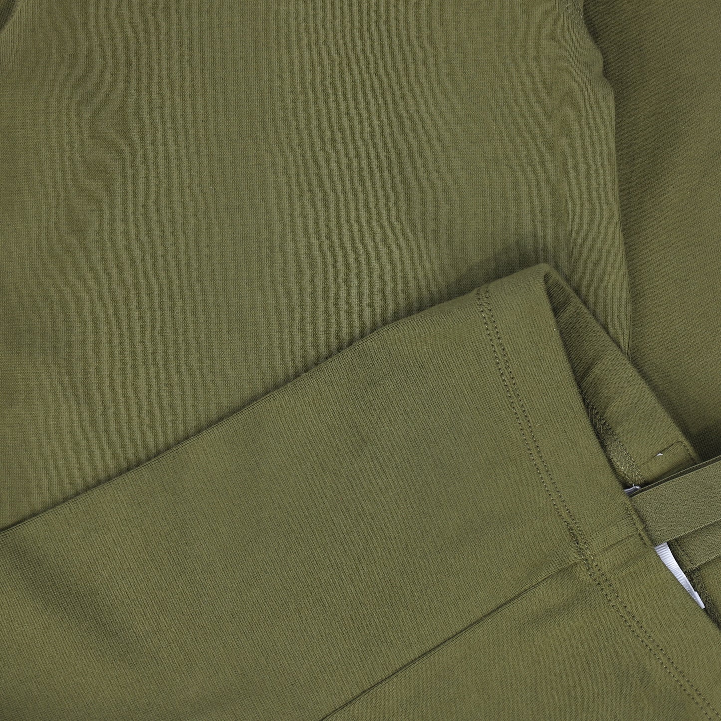 LITTLE PARNI GREEN RIBBED SUSPENDER PANT SET