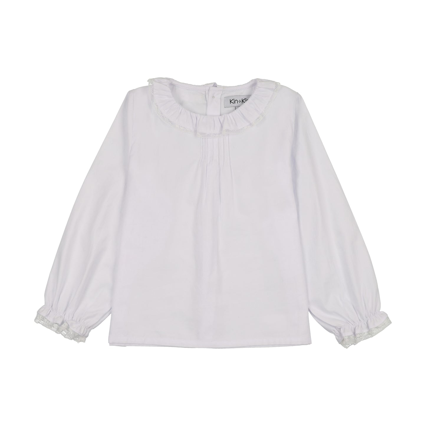 KIN & KIN WHITE RUFFLE COLLAR SHIRT