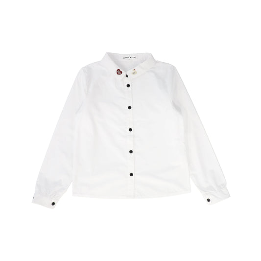 LITTLE PARNI WHITE BUTTON SHIRT