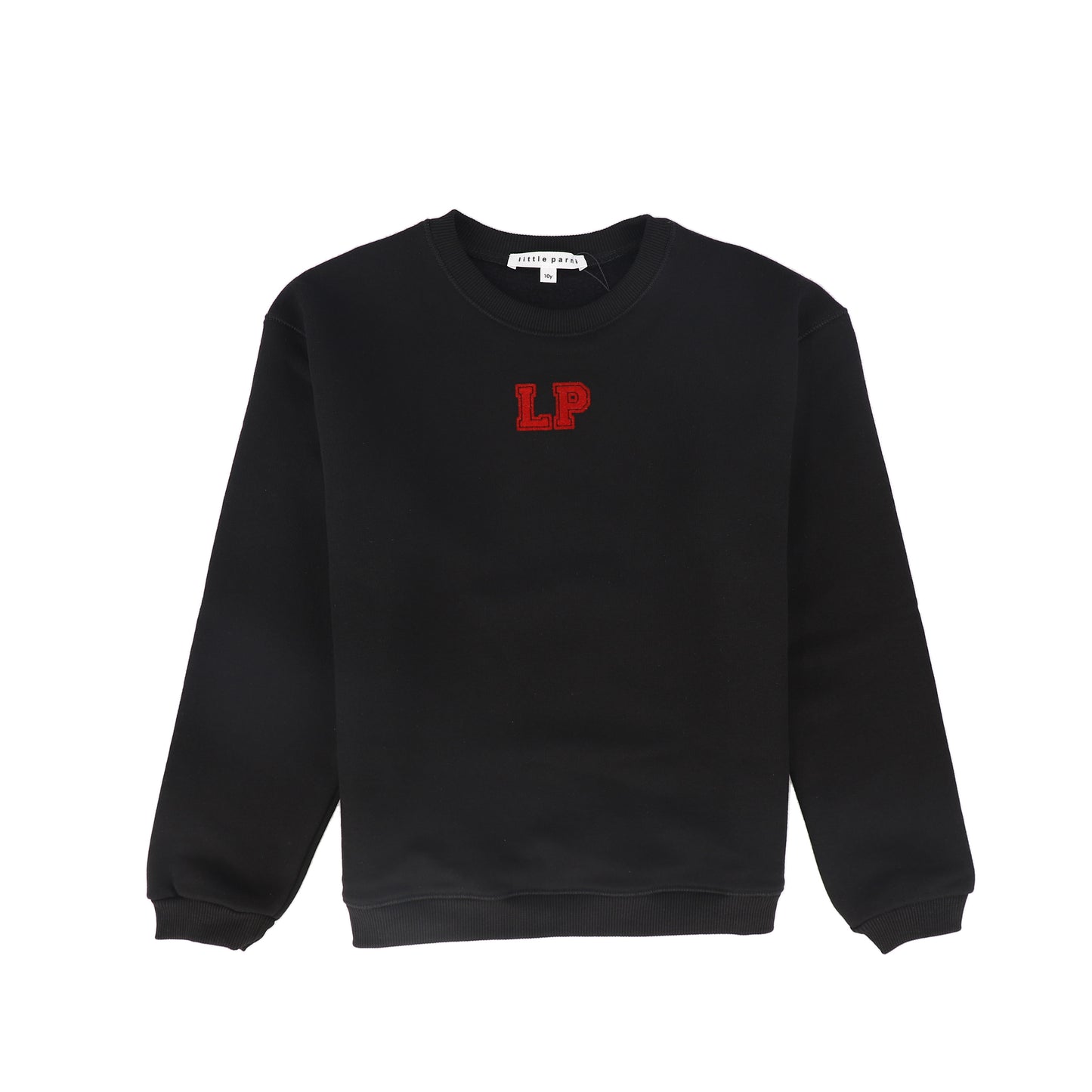 LITTLE PARNI BLACK LOGO SWEATSHIRT