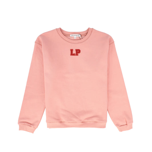 LITTLE PARNI PINK LOGO SWEATSHIRT