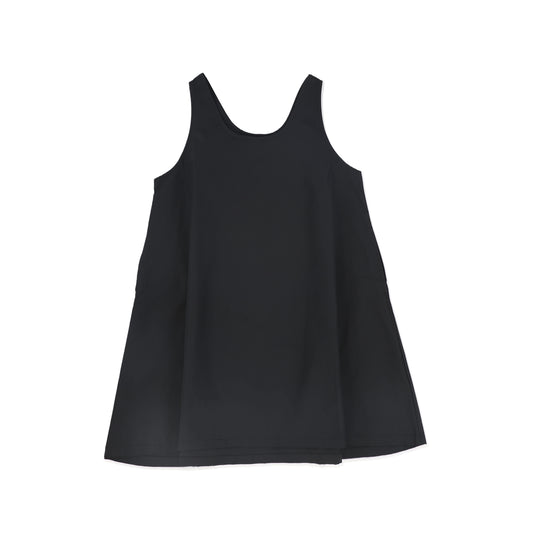 LITTLE PARNI BLACK TAFFETA JUMPER