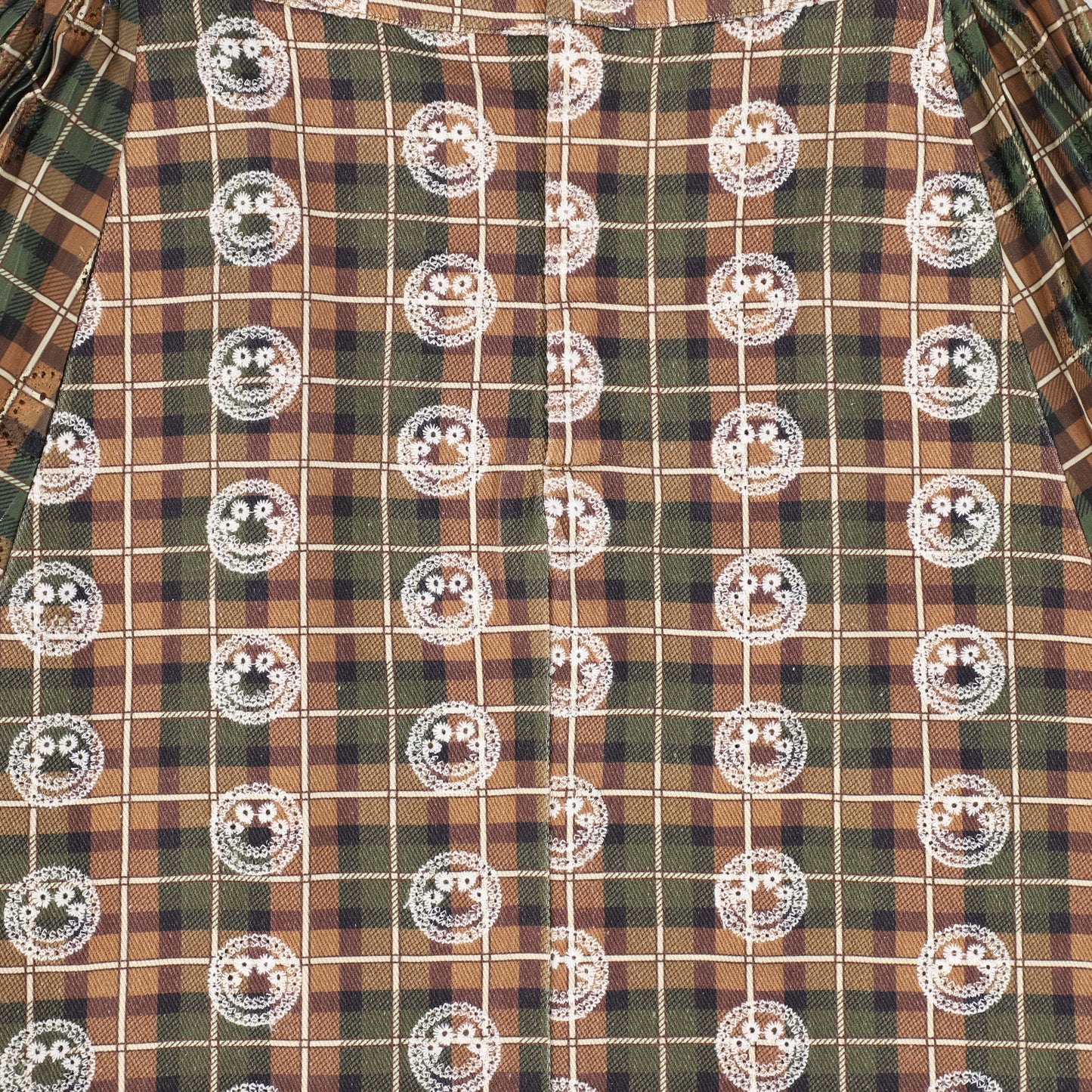 HEY KID PLAID SMILE SKIRT