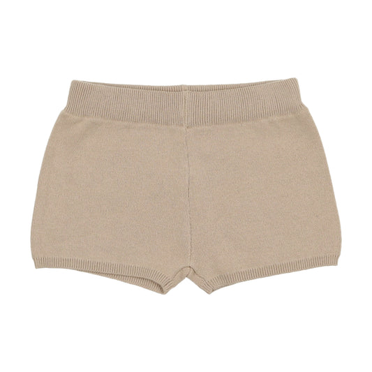 ANALOGIE TAUPE KNIT SHORTS [FINAL SALE]