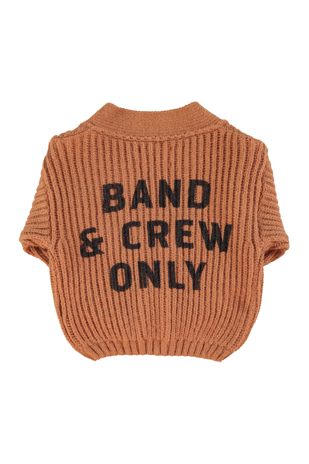 PIUPIUCHICK BROWN CHUNKY KNIT CARDIGAN