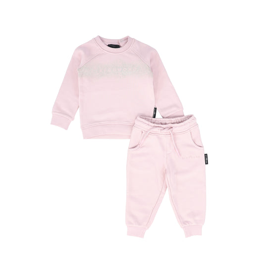 JOHN RICHMOND LAVENDER LOGO SWEATSHIRT SET