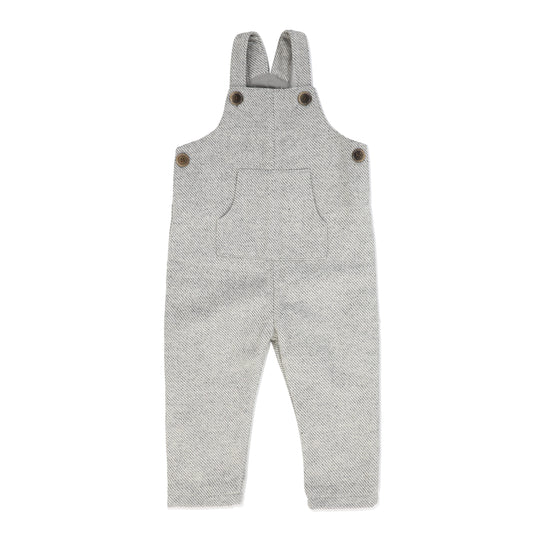 KIPP GREY TEXTURED KNIT ROMPER