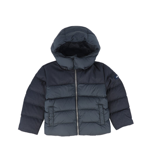 ADD BLUE HOODED PUFFER COAT
