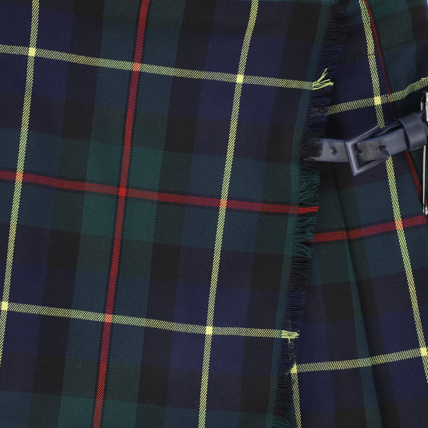 PICCOLA LUDO GREEN PLAID PLEAT SKIRT