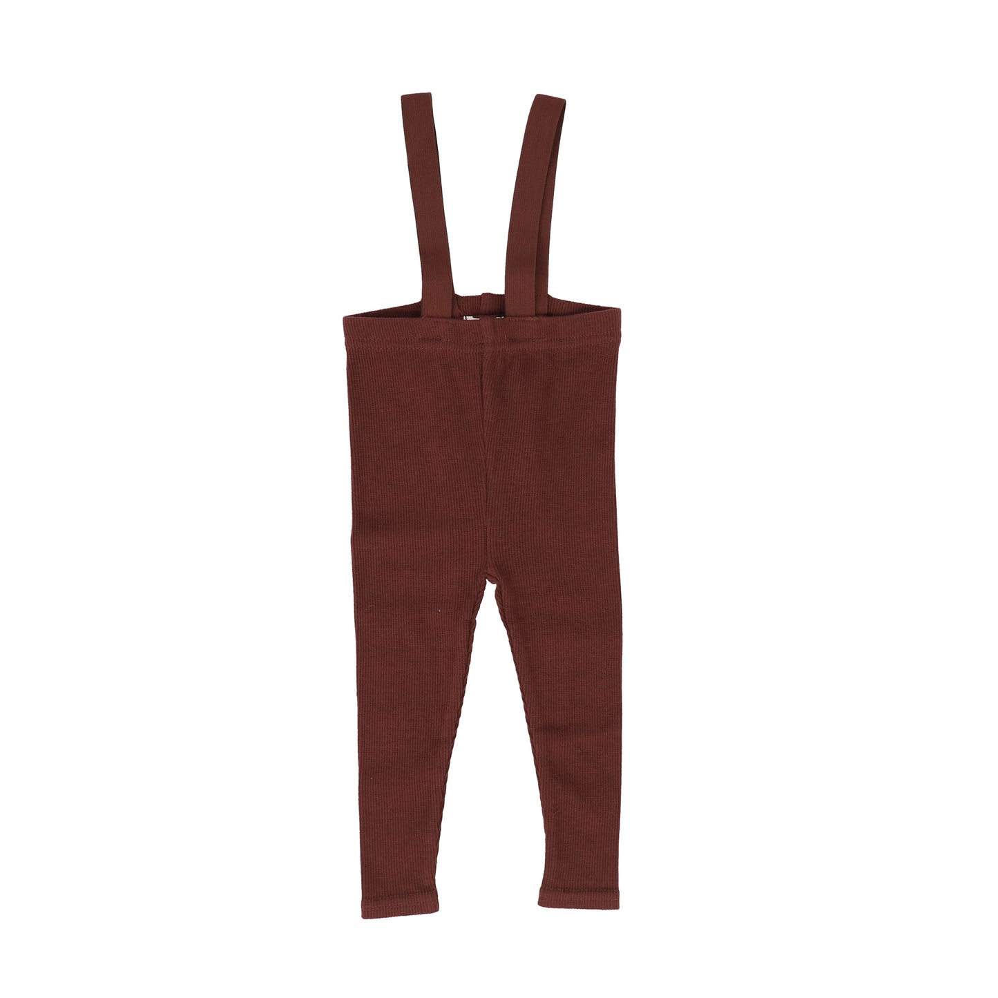 LIL LEGS BURGUNDY SUSPENDER LEGGINGS