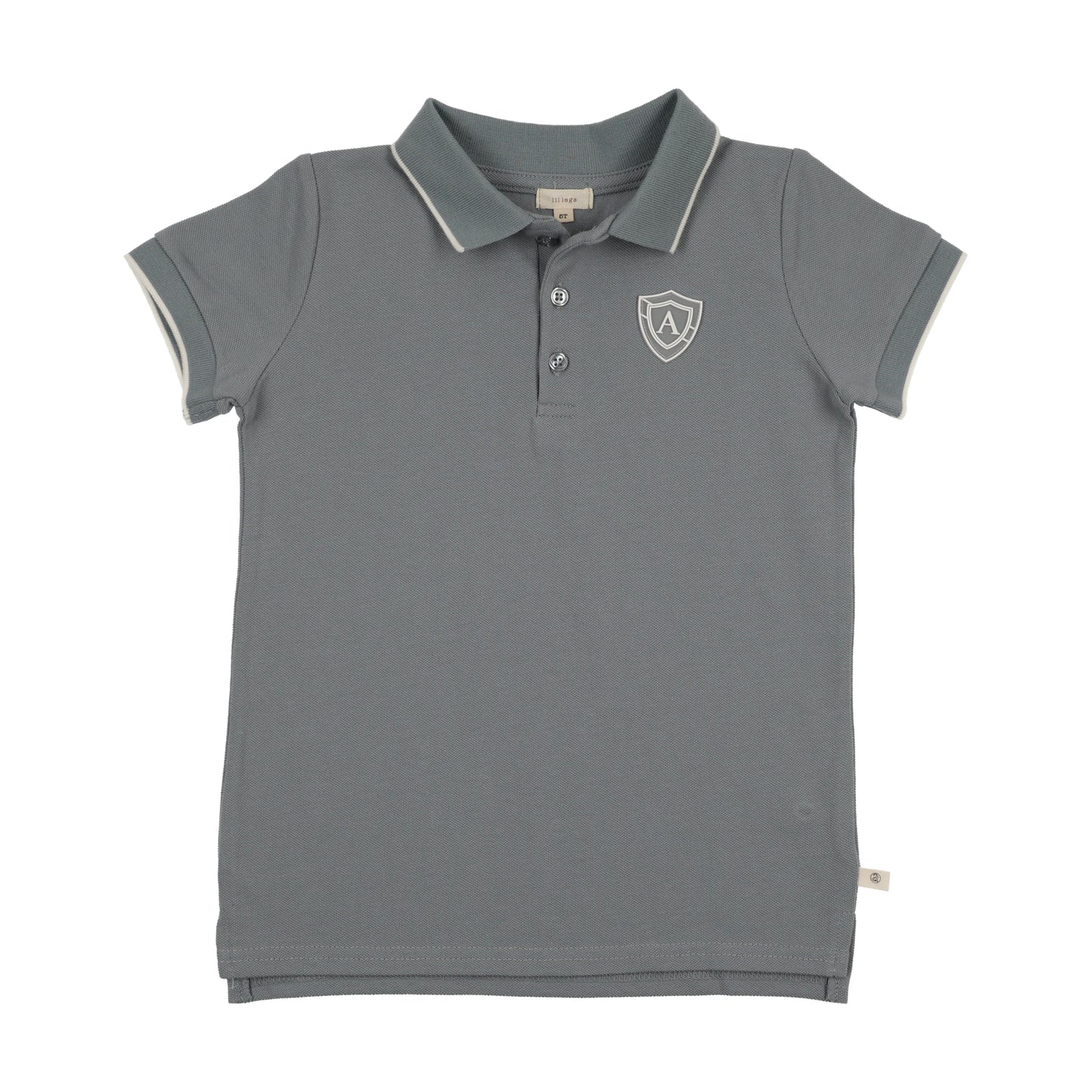 LIL LEGS BLUE LOGO SS POLO