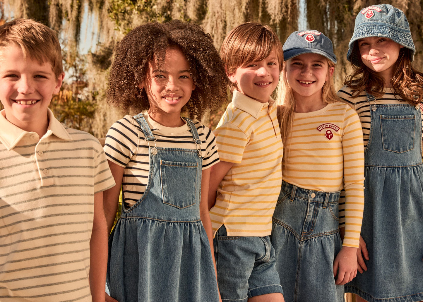 LITTLE PARNI BLUE DENIM SHORTS