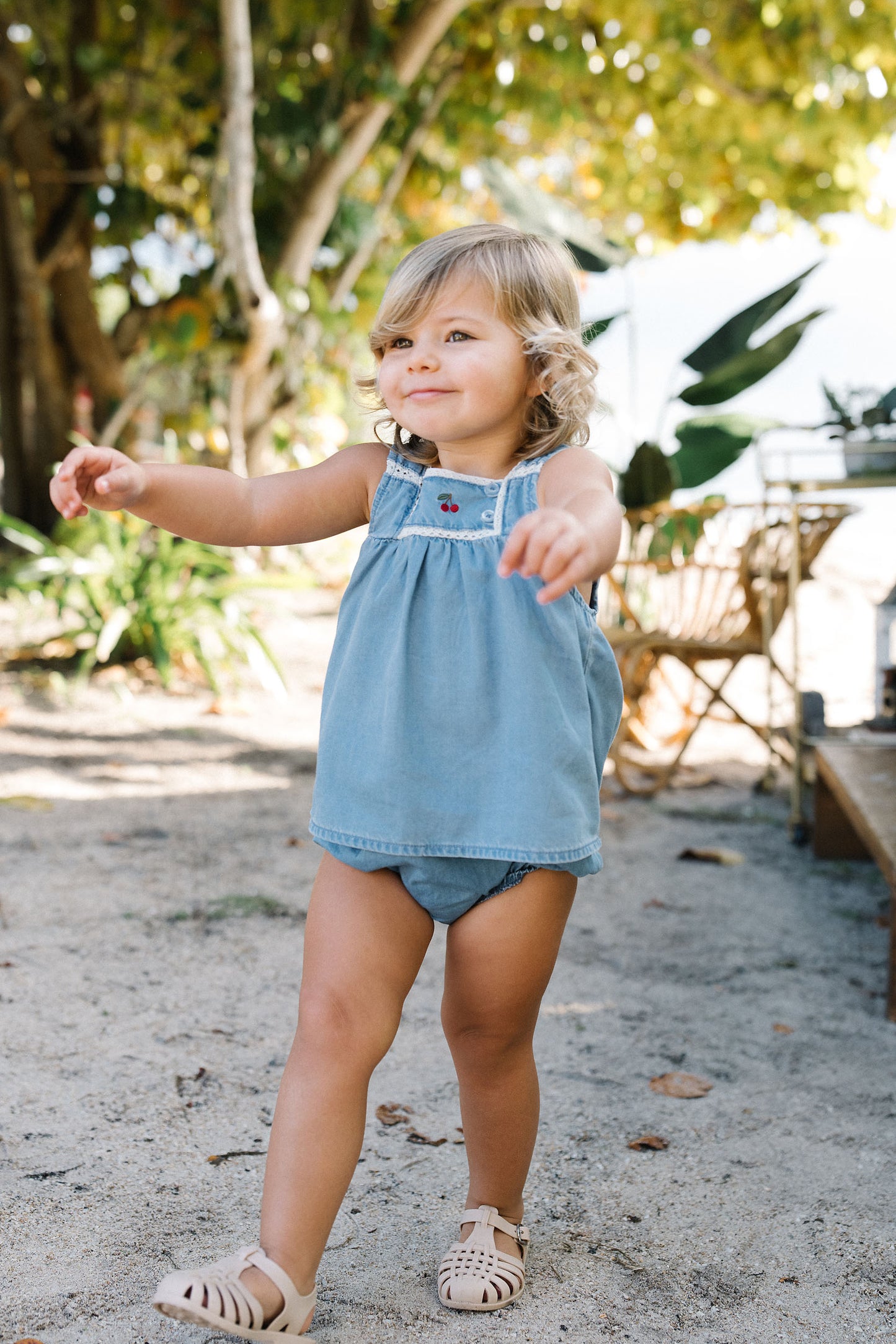 ANALOGIE BLUE TENCEL DENIM CAPSULE ROMPER