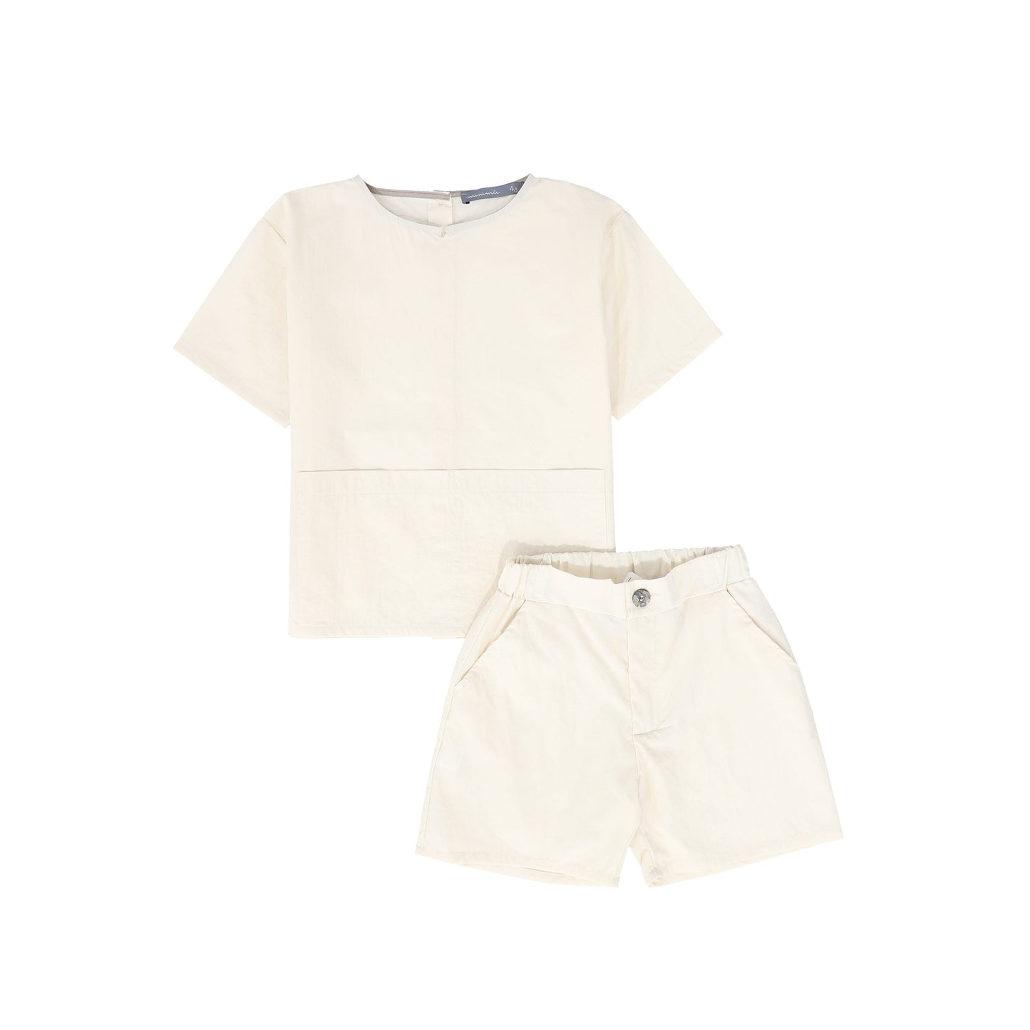 MINIMU IVORY POCKET SHORTS SET