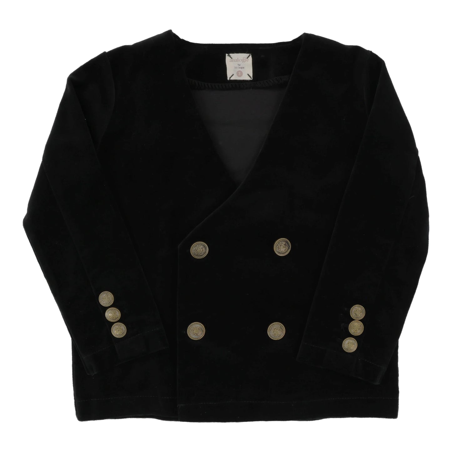 ANALOGIE BLACK VELVET BLAZER