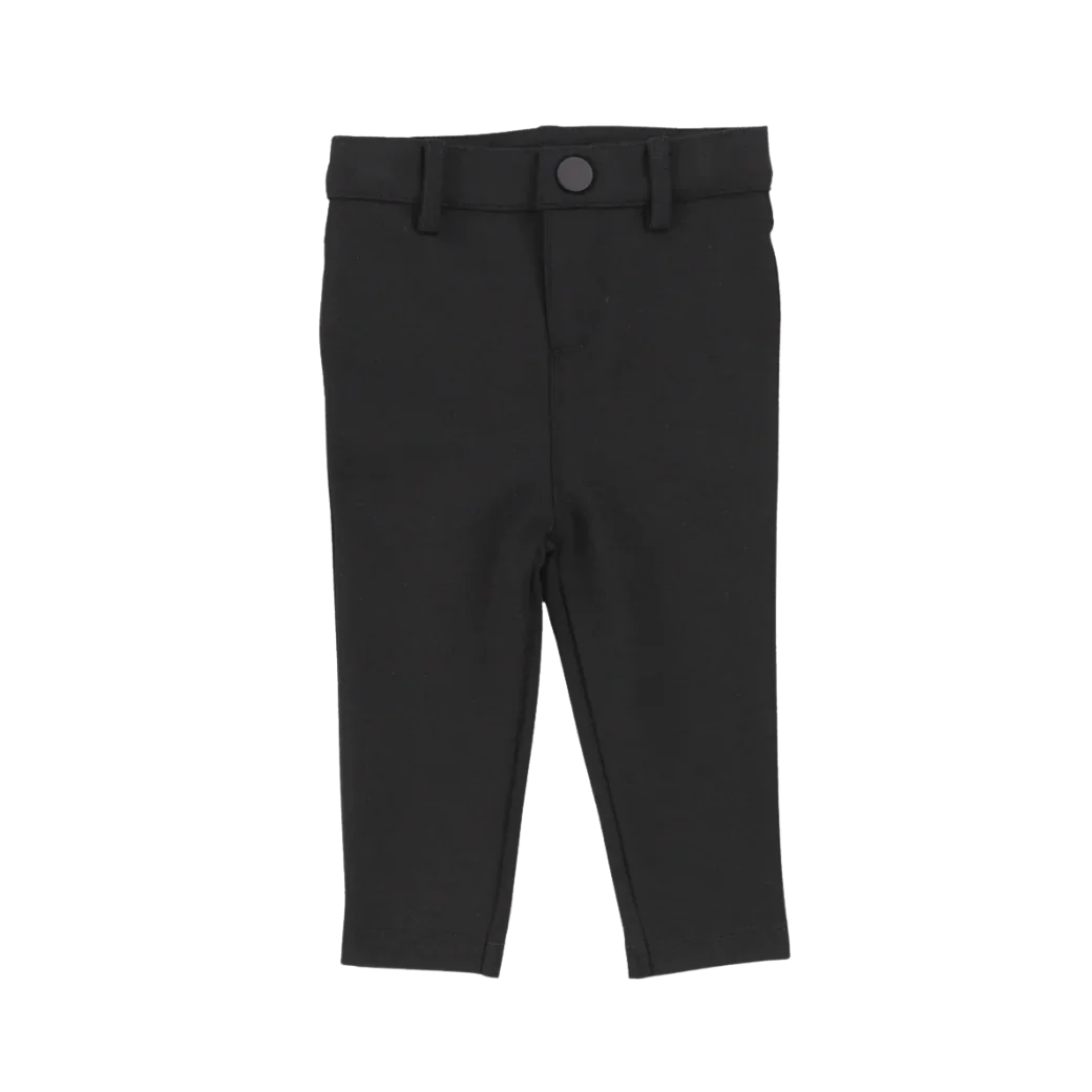LIL LEGS BLACK KNIT PANTS