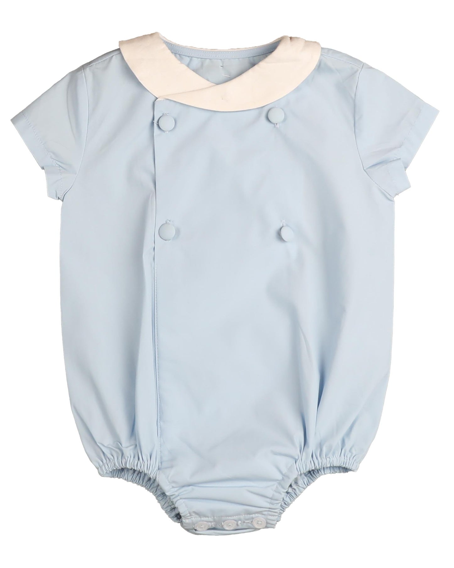 NOMA LIGHT BLUE BUTTON ROMPER