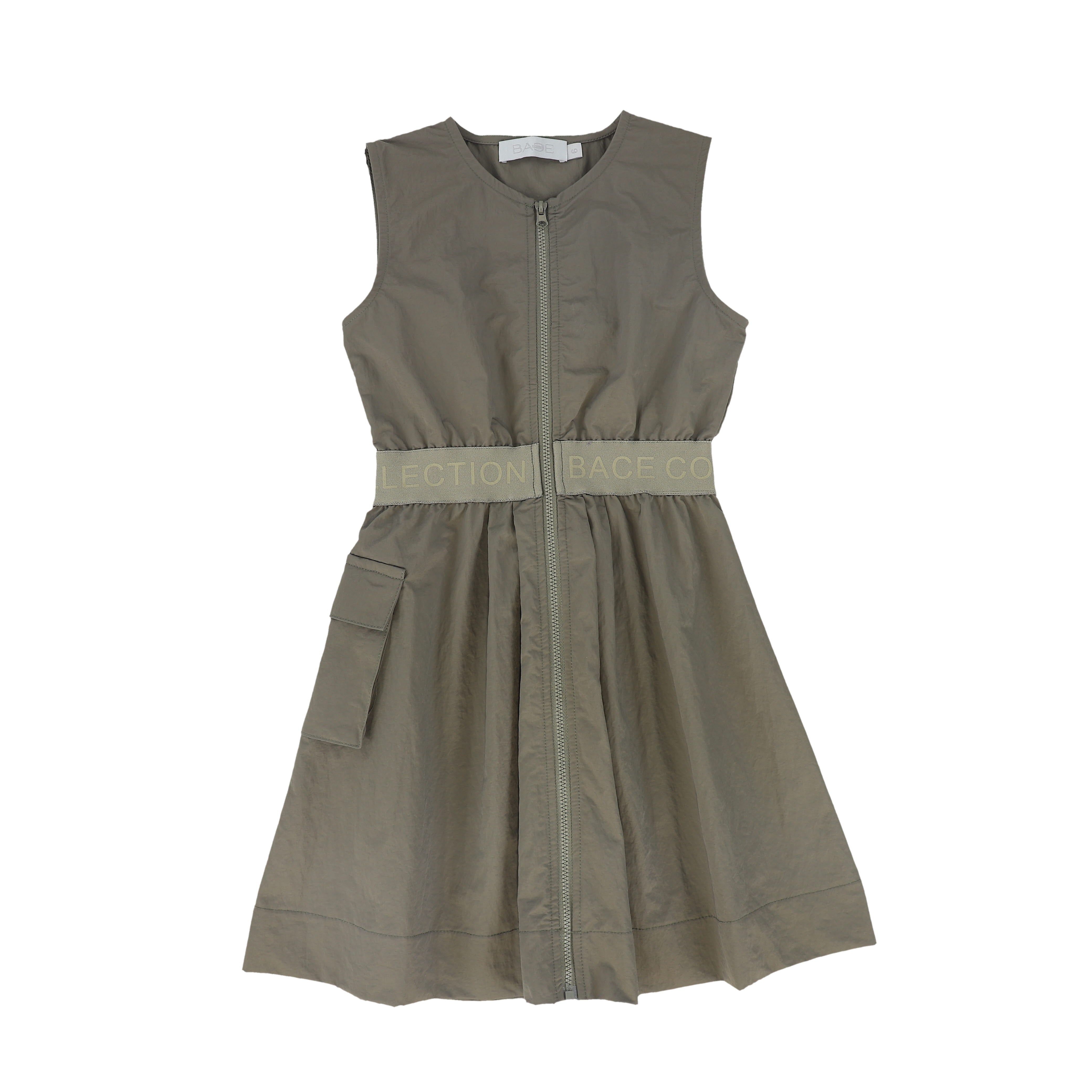 Olive Zipper Cargo Jumper