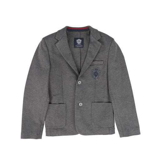 DAL LAGO DARK GREY WOVEN BLAZER